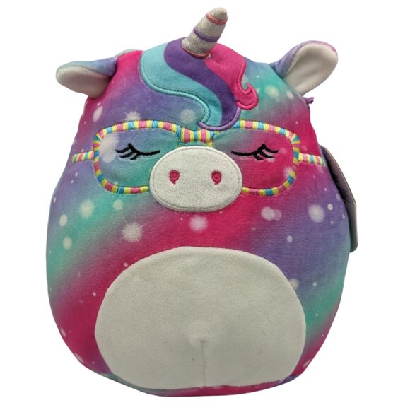 Squishmallows Kimia the Unicorn 8" Plush, Colorful, Glasses, Back to School - Picture 1 of 14